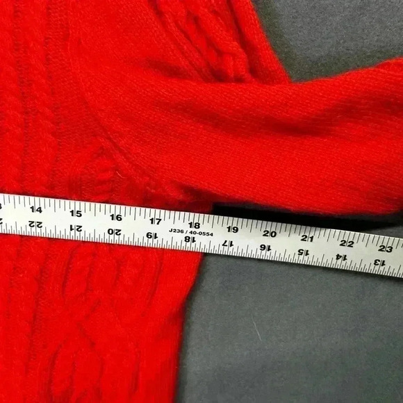 GH Bass Co. NWT Sweater Fall Womens M button cowl neck cute Waffle weave 0793 - Picture 5 of 8